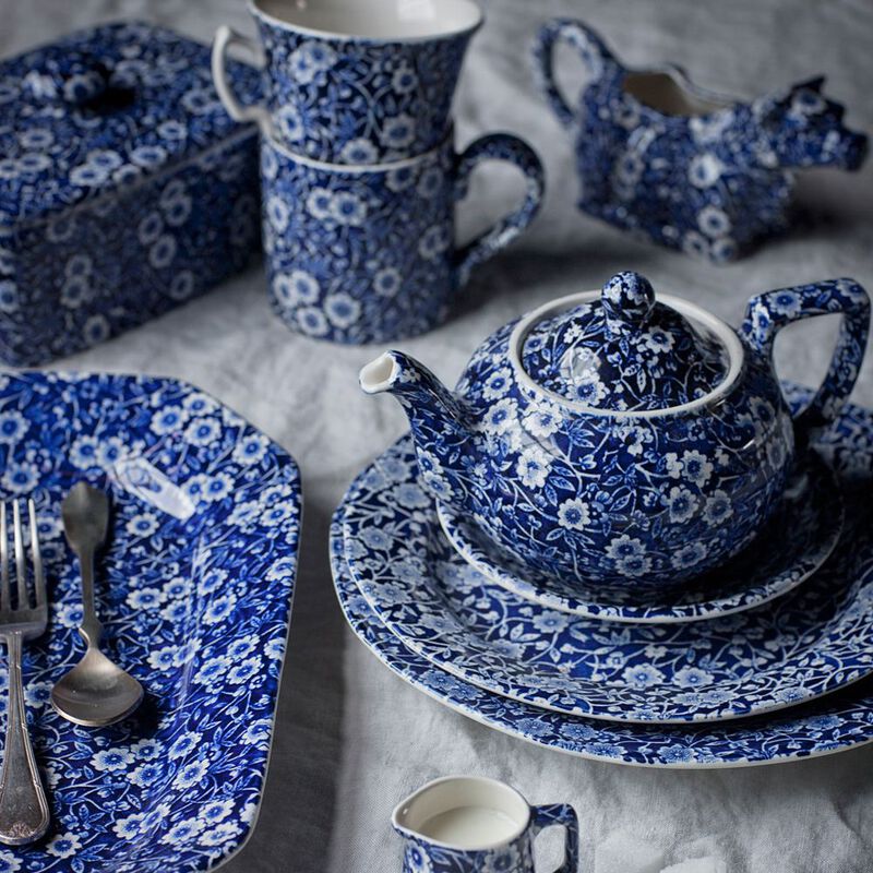 Burleigh Blue Calico Med Tankard Jug 568ml image number 1